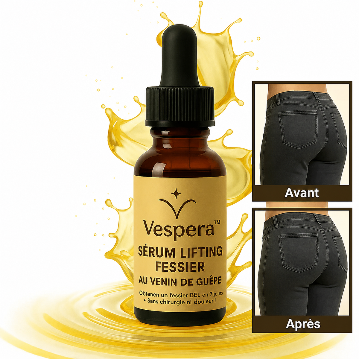 Sérum liftant Vespera™ Lift des fesses au venin de guêpe en 7 jours