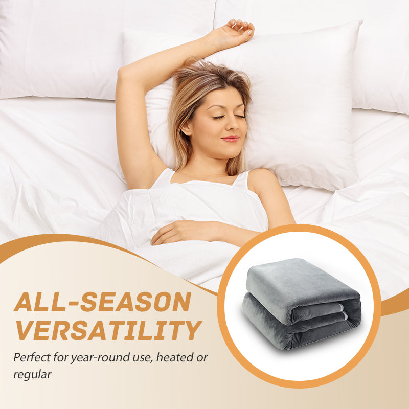 🛏️ 50% DE RÉDUCTION! ✨ Couverture Chauffante Électrique - 6 Niveaux de Chaleur pour un Confort Optimal en Hiver ❄️🔌