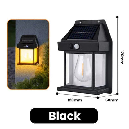 🔥VENTE LIMITÉE 50 % DE RÉDUCTION🔥Applique murale solaire à détecteur de mouvement en tungstène