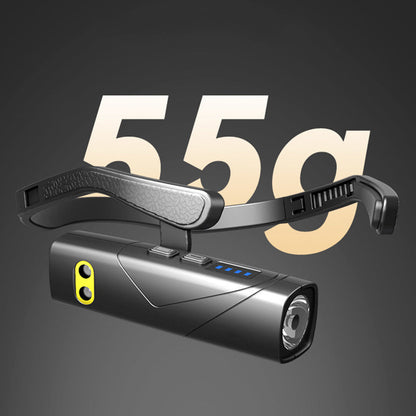 📢📢50 % de réduction !!!🎅Lampe frontale LED ultra-légère à porter sur l’oreille : 5 modes, détection gestuelle & batterie intelligente ! 💡🏃‍♂️