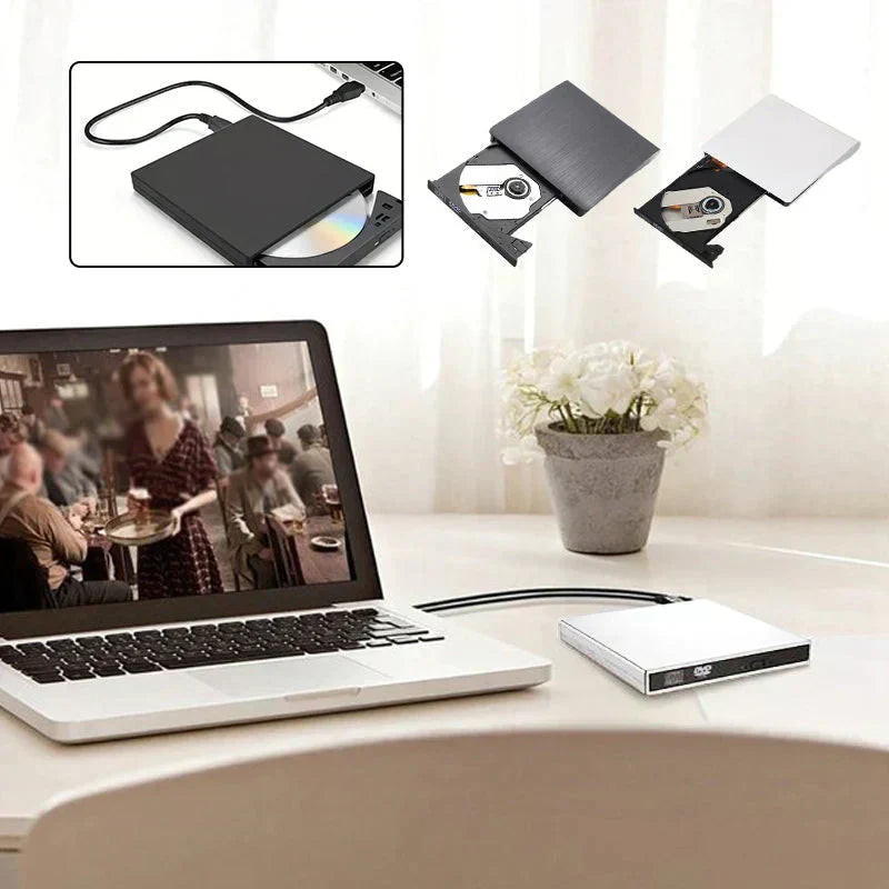 📢📢49% de réduction ! 💿💻 Lecteur CD/DVD Externe – Plug & Play, Portable & Compatible Mac/Windows
