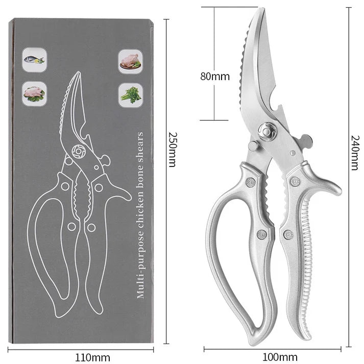 ✂️ ACHETEZ 2, OBTENEZ 1 GRATUIT ! Ciseaux de Cuisine Multifonctions – Acier Inox, Ergonomiques & 5-en-1 🍗✨
